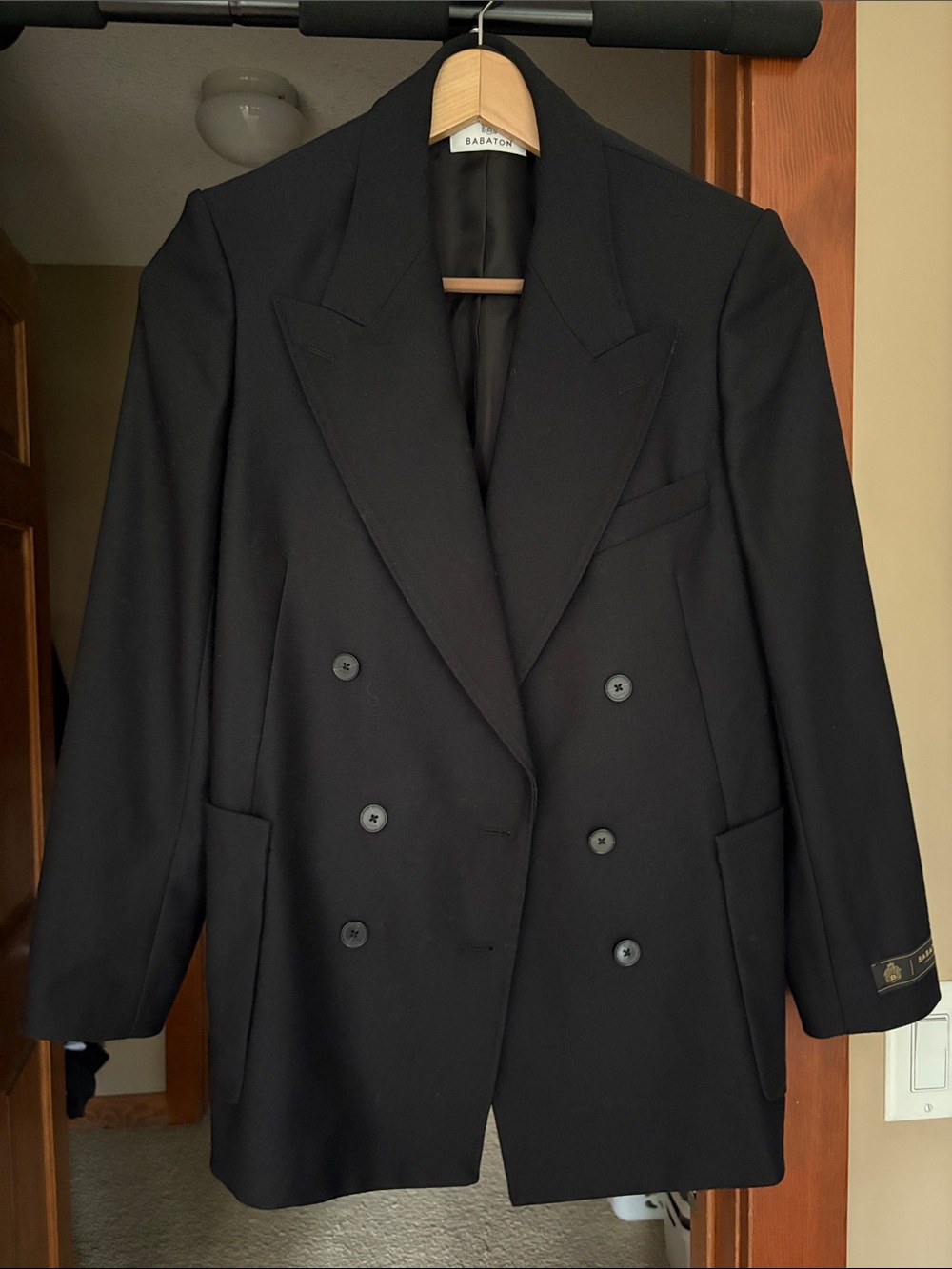 Babaton Oversized 100% Wool Boyfriend Blazer